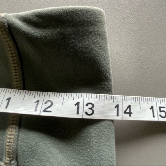 Athleta Leggings Yoga Pants Mesh Ankle Detail Army Green Size Small - Picture 6 of 8